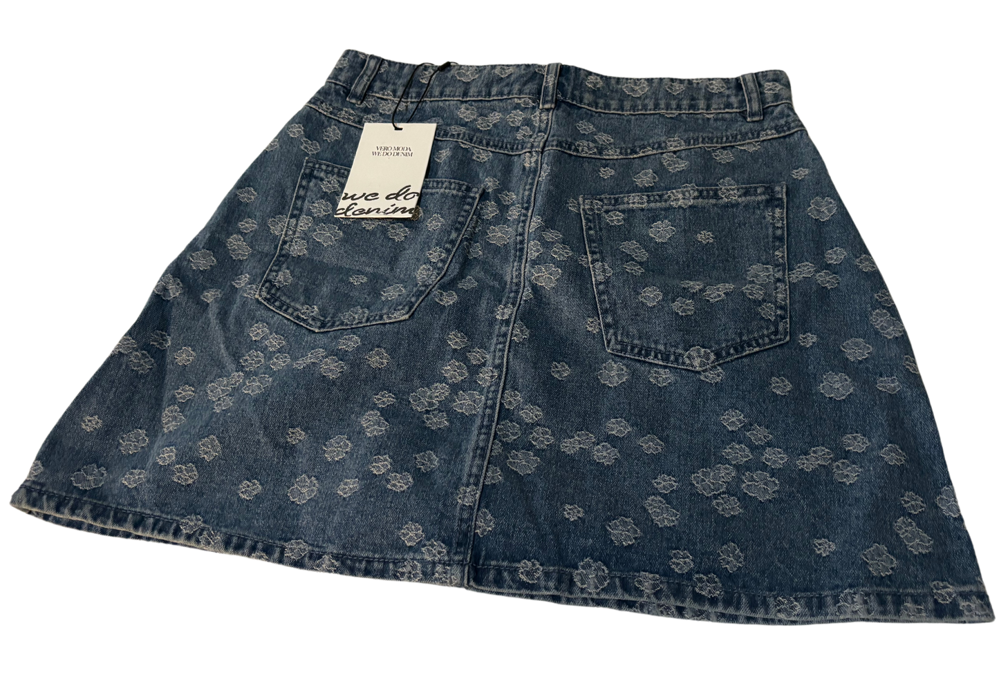 Jacquard Denim Skirt