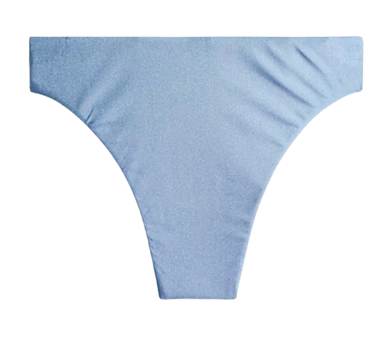 Shiny high-leg high-waisted bikini bottom