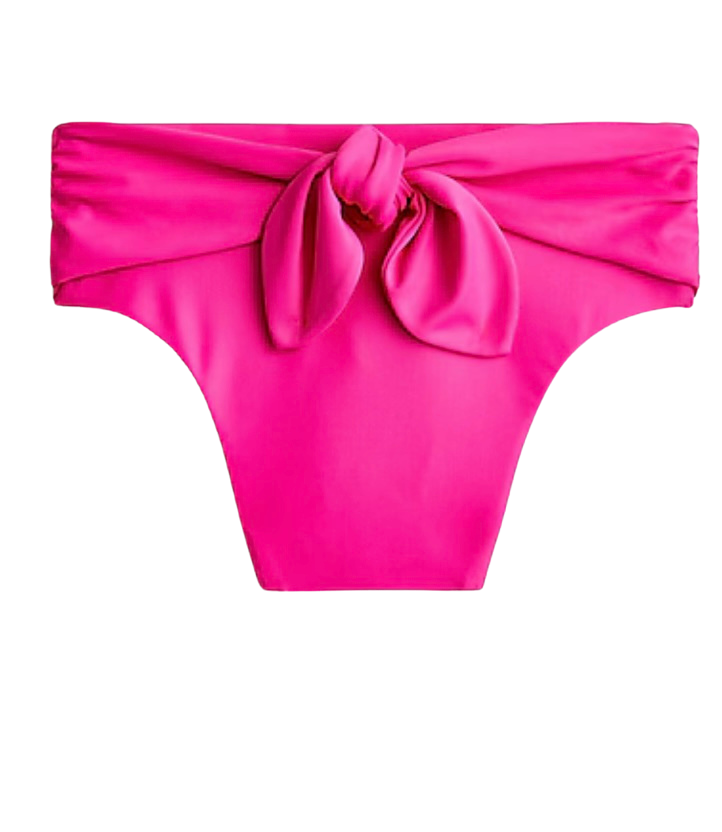 Tie-shoulder scoopneck bikini top