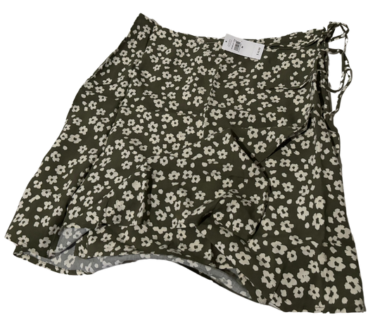 Print Tie-Waist Mini Skirt