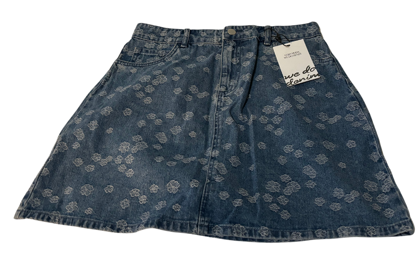 Jacquard Denim Skirt