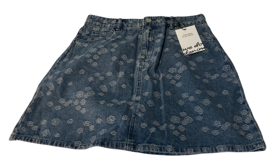 Jacquard Denim Skirt