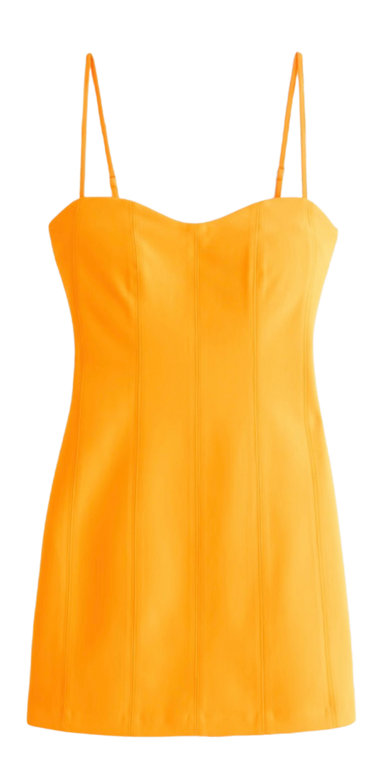 Corset Clasp-Back Mini Dress