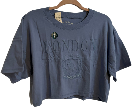 London Cropped Boyfriend Graphic Tee