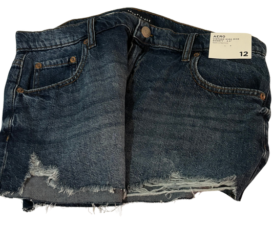 Vintage High-Rise Denim Shorty Shorts